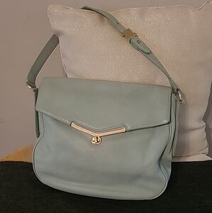 Botkier Hobo Mint Leather Shoulder Bag 13"W X 12"H X 3"D